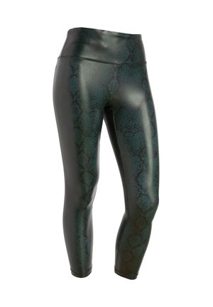Leggings - snake allover green