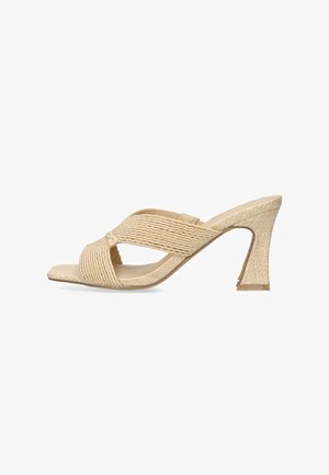 ETIKA, DEIA - Mules de tacón - beige