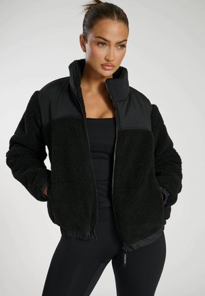 BORG ZIP UP PADDED JACKET - Winter jacket - black