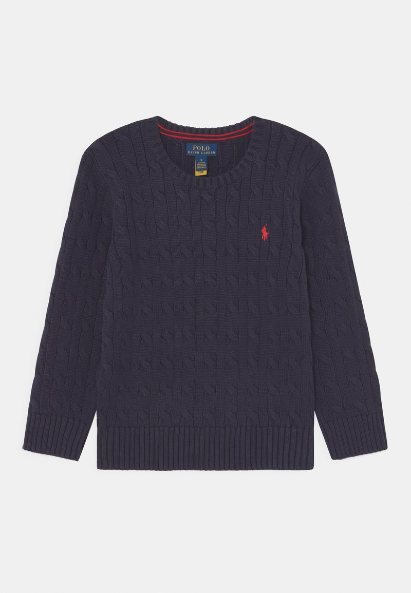 Polo Ralph Lauren CABLE-KNIT COTTON SWEATER 7-14Y - Maglione - navy