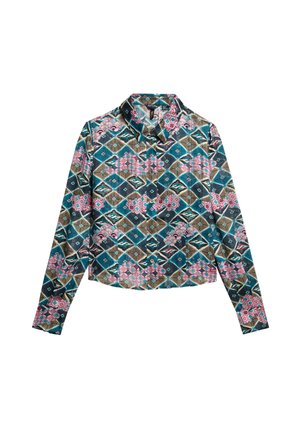 Superdry & Co Overhemdblouse - mukaitsuru teal pink