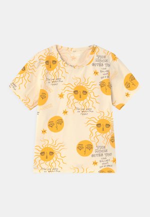 MOON AND SUN TEE UNISEX - Print T-shirt - yellow