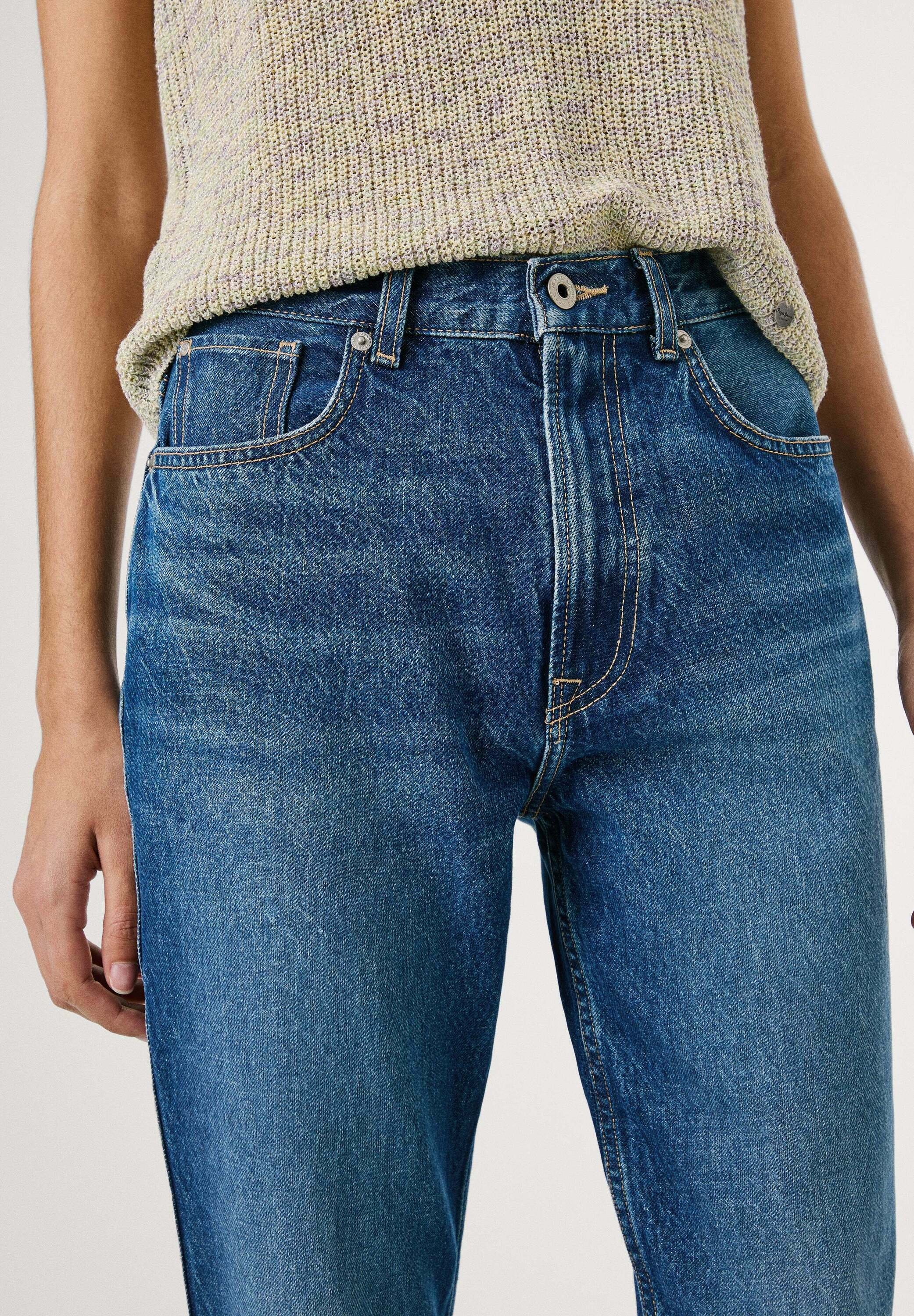 Pepe Jeans Damen Betty Jeans – Slim Fit, High Waist, Used-Look Schwarz, Mind. 20% Recycelt