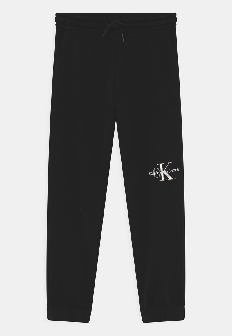 Calvin Klein Jeans MONOGRAM OFF PLACED - Träningsbyxor - ck black
