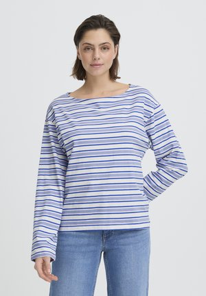 MIRA BOATNECK  - T-shirt à manches longues - blue multi stripe