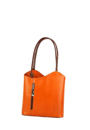 DrachenLeder Sac à main - orange braun