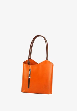 DrachenLeder, Handtasche - orange braun