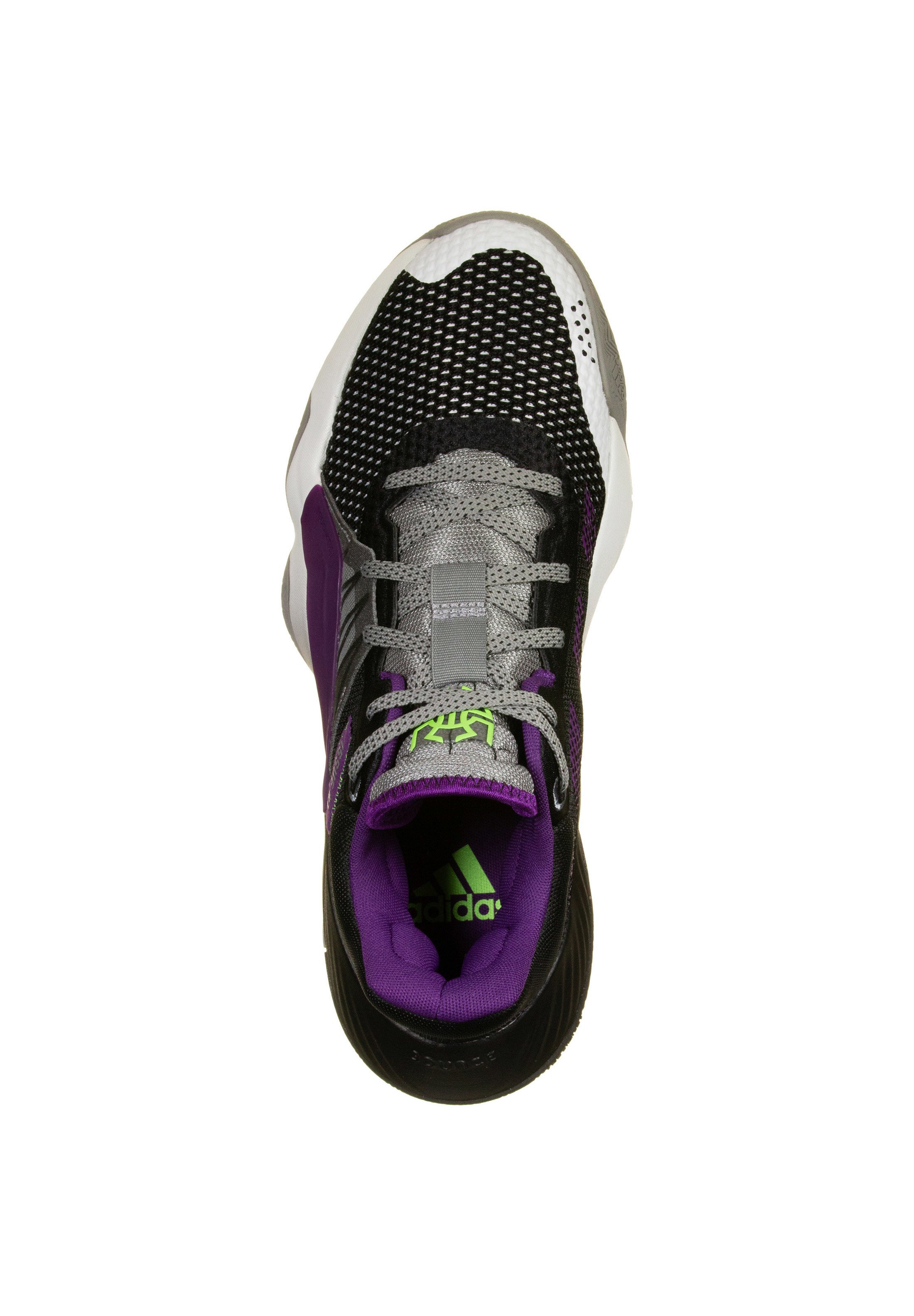 purple and grey basketball shoes