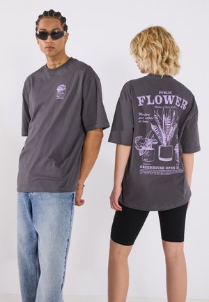 UNISEX - Print T-shirt - asphalt