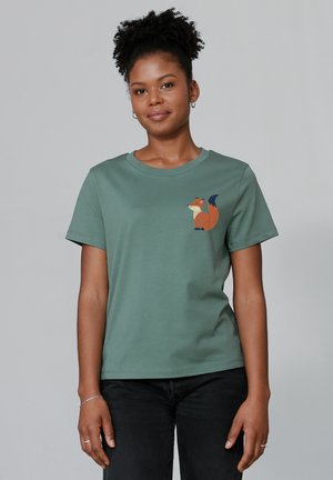 CUTE FOX - T-shirt imprimé - green bay