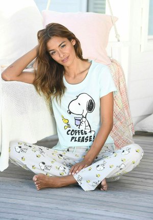 Peanuts PEANUTS - Nachtwäsche Set - mint grau meliert
