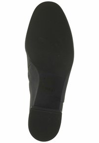 Suola nera con una finitura liscia, caratterizzata da una texture rigata per garantire aderenza e un dettaglio del marchio "hogl" impresso vicino al tallone.