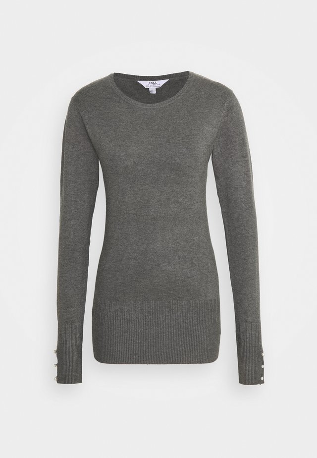 CUFF CREW NECK JUMPER - Jumper - grey