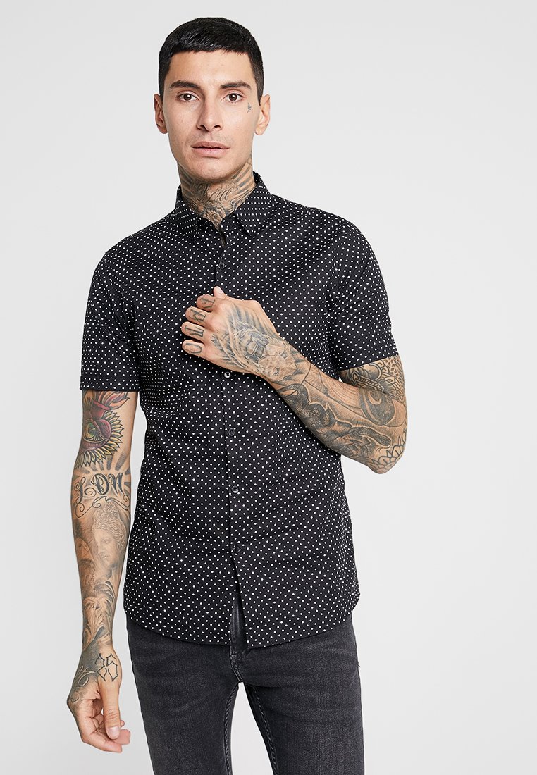 Topman POLKA DOT Skjorte black Zalando.no Topman POLKA DOT Skjorte black Zalando.no