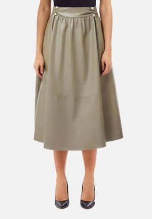 Jupe trapèze - olive
