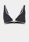 BEACH BOUND RING FRONT TANK - Bikini-Top - black