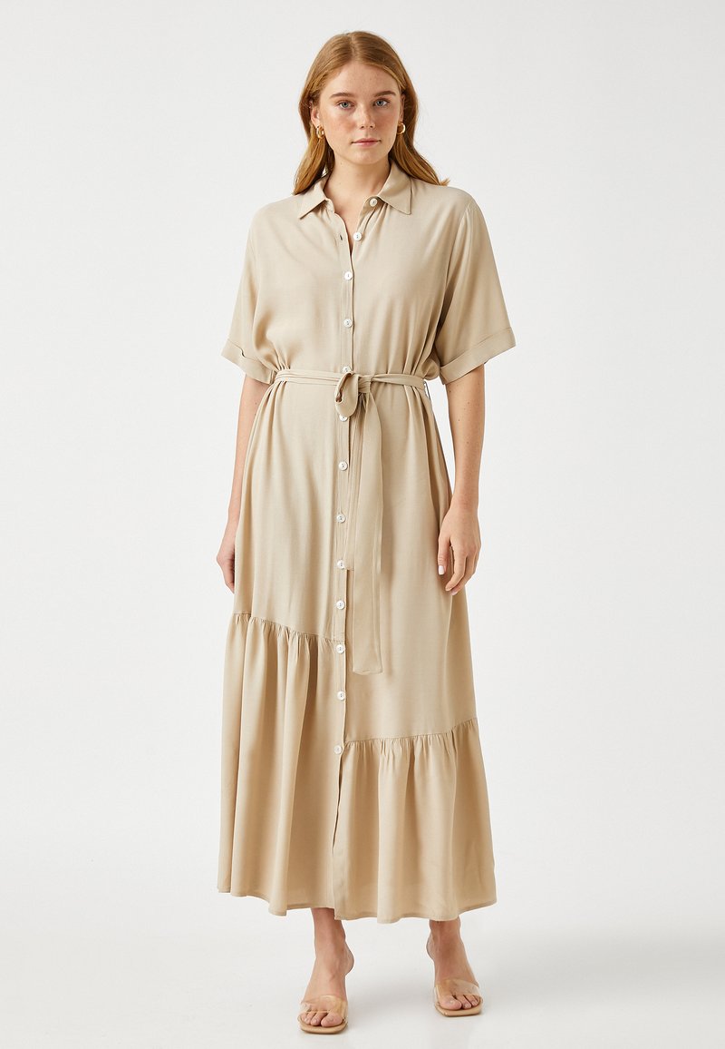 Koton Blousejurk tan Koton Blousejurk tan