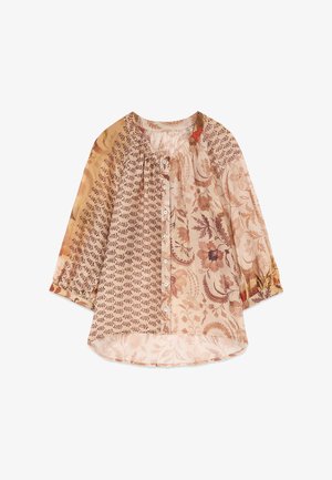 Oltre, CAMICIA FANTASIA - Blouse - beige