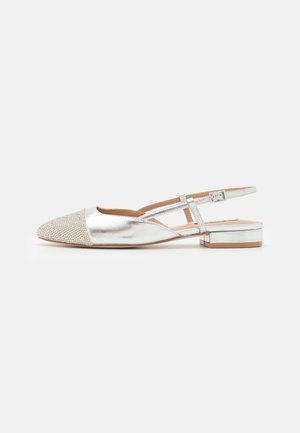 Slingback-ballerinasko - silver-coloured