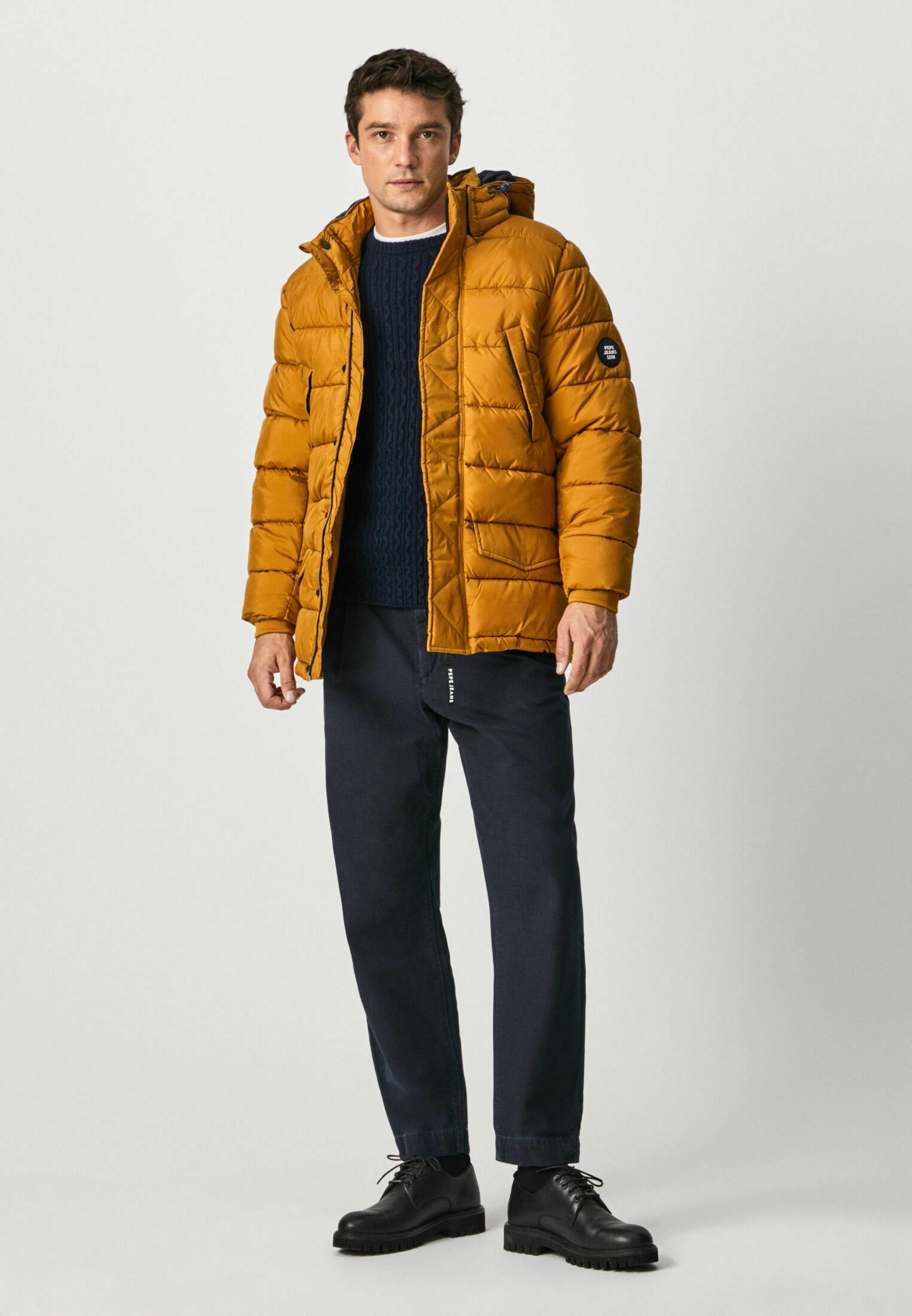 mustard winter jacket