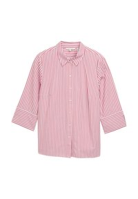 PLUS SIZE - MIT STREIFENMUSTER - Košilová halenka  - mid berry white stripe