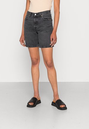 Jeansshorts - black denim