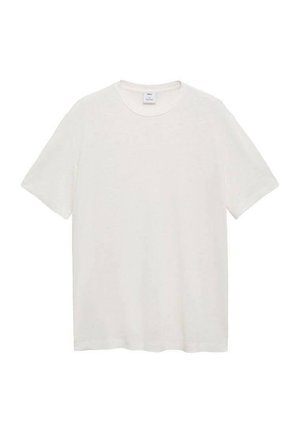White short-sleeve t-shirt made of soft cotton, featuring a round neckline and a relaxed fit. No visible patterns or accents.