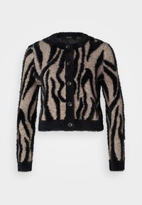 Vero Moda Petite VMVALENTINA O NECK CARDIGAN - Kardiganas - black/silver mink