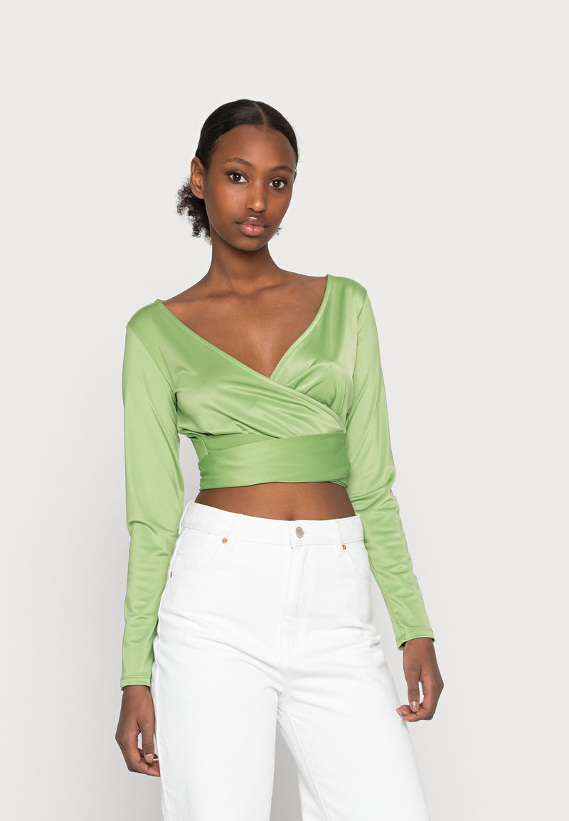 Monki Camisola de manga comprida - green