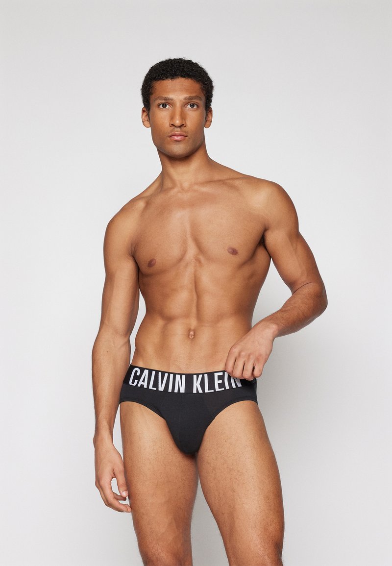 Calvin Klein Underwear HIP BRIEF STRETCH 3 PACK - Slip - black/white/blue