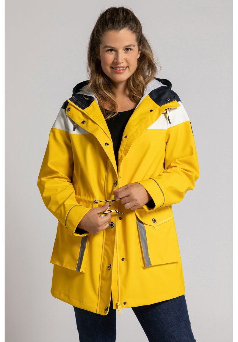 Damen Parkas | Ulla Popken Parka koningsgeel/gelb - WQ91634 Damen Parkas | Ulla Popken Parka koningsgeel/gelb - WQ91634