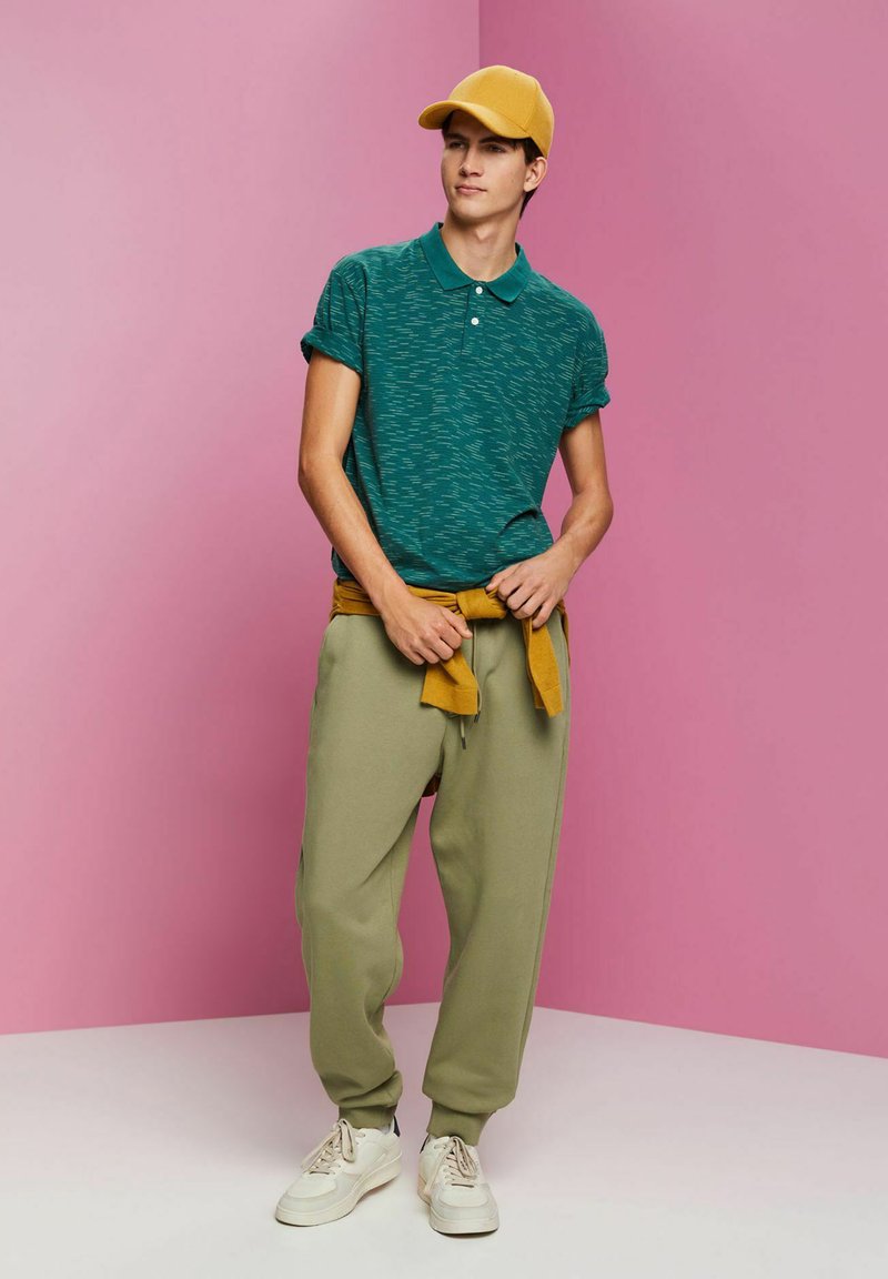 Esprit MIT FEINEN STREIFEN - Poloshirt - emerald green/groen - Zalando.be