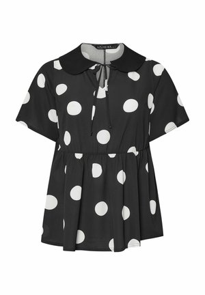 Yours Clothing, POLKA DOT - Blouse - black