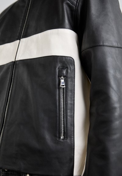J.LINDEBERG TATUM BIKER JACKET - Casaco de couro - black