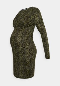 MAMALICIOUS MLSEANNA DRESS - Vestido de malha - dusty olive