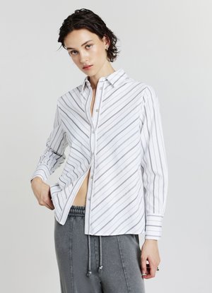 Calliope RIGHE DIAGONALI - Camicia - var bianco lana