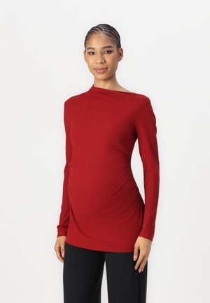 Long sleeved top - dark red