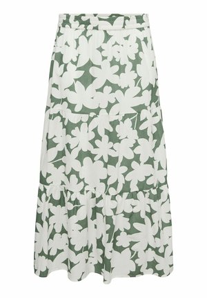 Vero Moda Curve, ROCK VMCDICTHE HOHE TAILLE LANGER ROCK - Jupe longue - laurel wreath