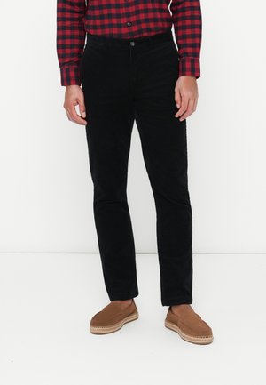 DENTON - Nohavice chinos - black