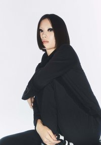 Freddy COLLO A COSTE E  TRICOT A TRECCE - Sudadera - black