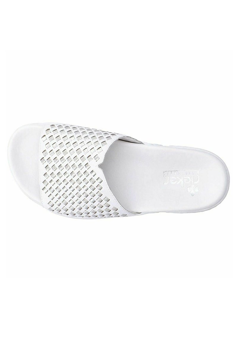 Damen Sneaker | Rieker Pantolette flach weiß - KO62844 Damen Sneaker | Rieker Pantolette flach weiß - KO62844