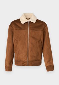 JPRCCTED JACKET - Dirbtinės odos striukė - toffee