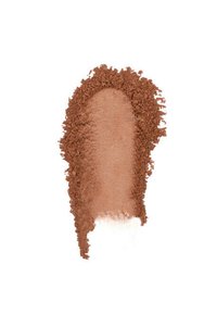 Fondotinta in polvere pressata di colore marrone, in una forma compatta e granulosa. Il colore è un marrone caldo e medio con una consistenza fine e morbida.