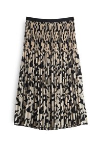 REGULAR MIDI FIT A-LINIE PLISSEE PRINT - Gonna a campana - black