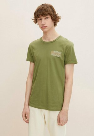 T-Shirt print - felt green