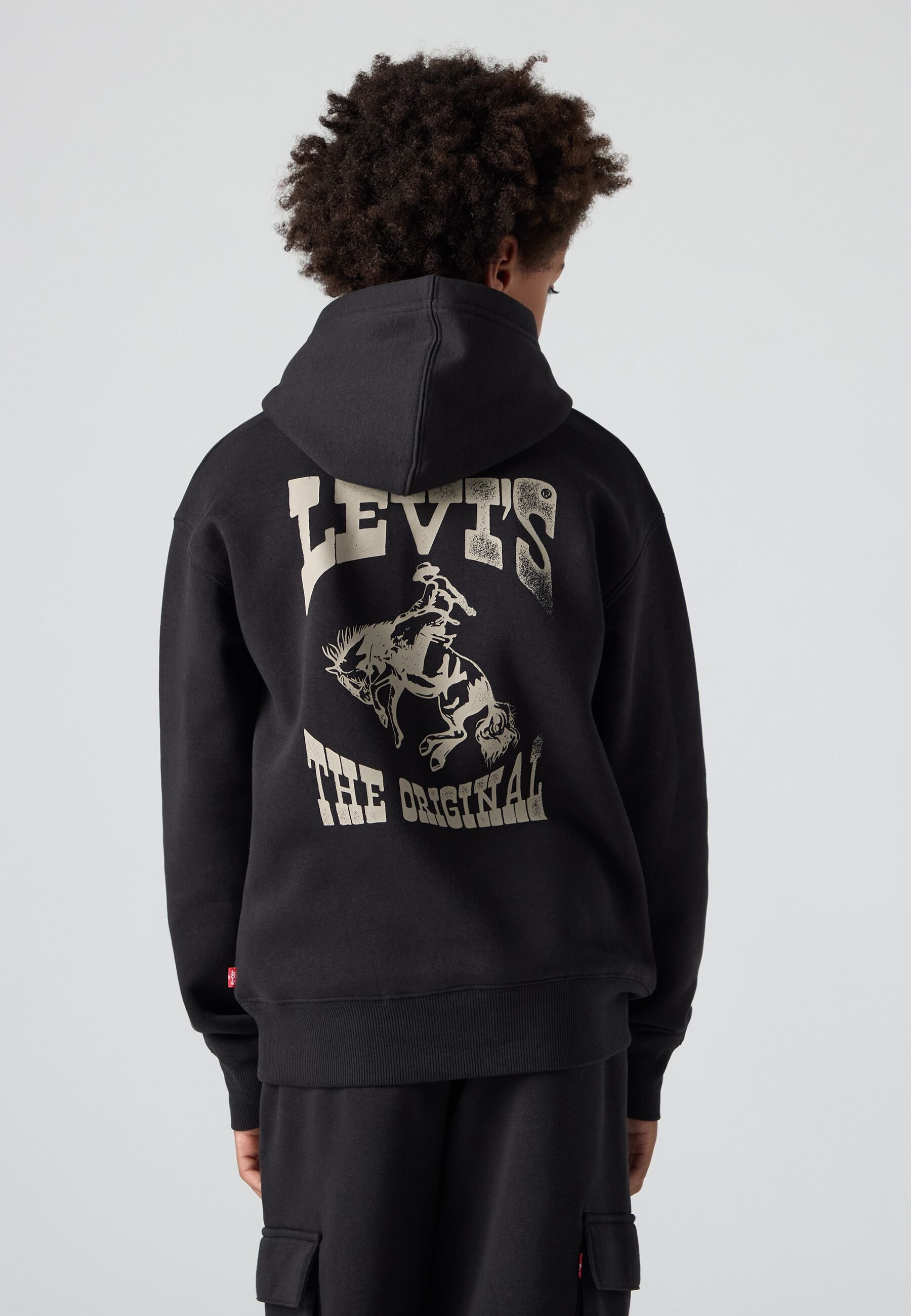 Sweat à Capuche Garçon Levi's LVB Tie Dye - Pull Confortable Avec Motif Tie-dye Délavé - 8ed589