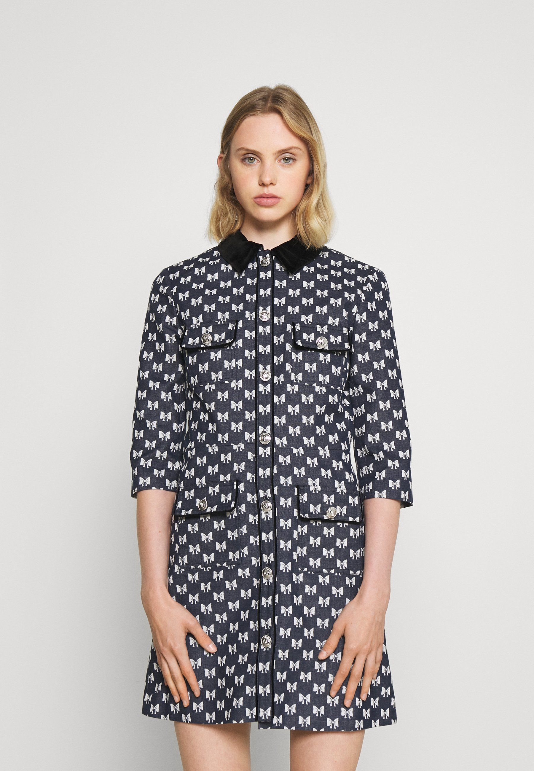 maje RENATILA - Blusenkleid - nœuds marine/dunkelblau - Zalando.de