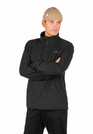 M TKA GLACIER SNAP-NECK PULLOVER - Fleece jumper - tnf black/tnf black