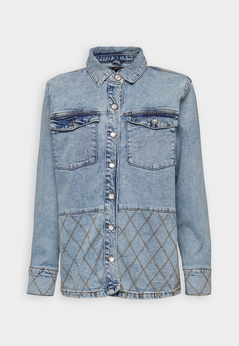 Noisy May Overhemdblouse blauw denim/bluedenim