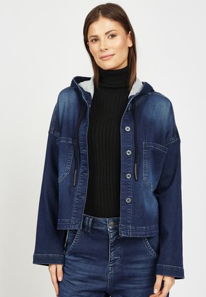ALICE CAP LONG - Denim jacket - commercial midblue